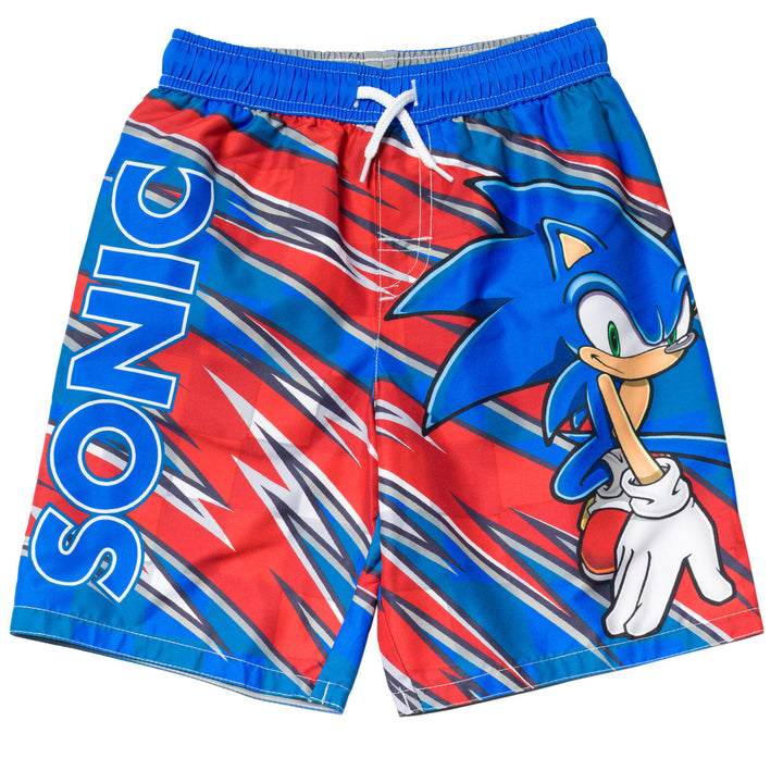 SEGA Sonic the Hedgehog UPF 50+ Swim Trunks Bathing Suit