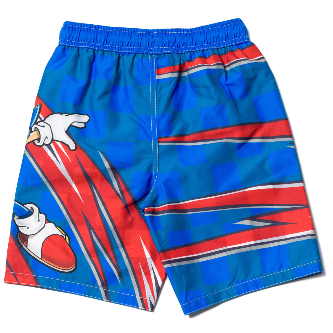 SEGA Sonic the Hedgehog UPF 50+ Swim Trunks Bathing Suit