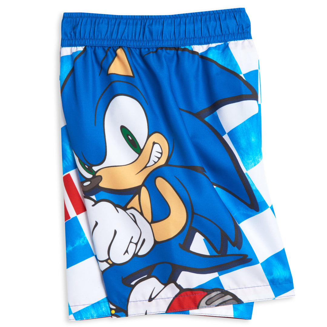 SEGA Sonic the Hedgehog UPF 50+ Swim Trunks Bathing Suit