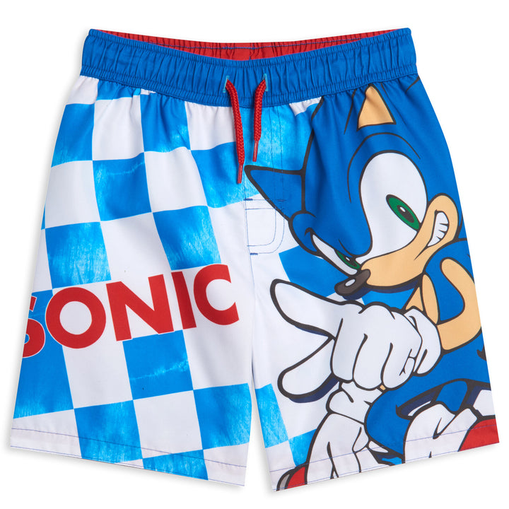 SEGA Sonic the Hedgehog UPF 50+ Swim Trunks Bathing Suit