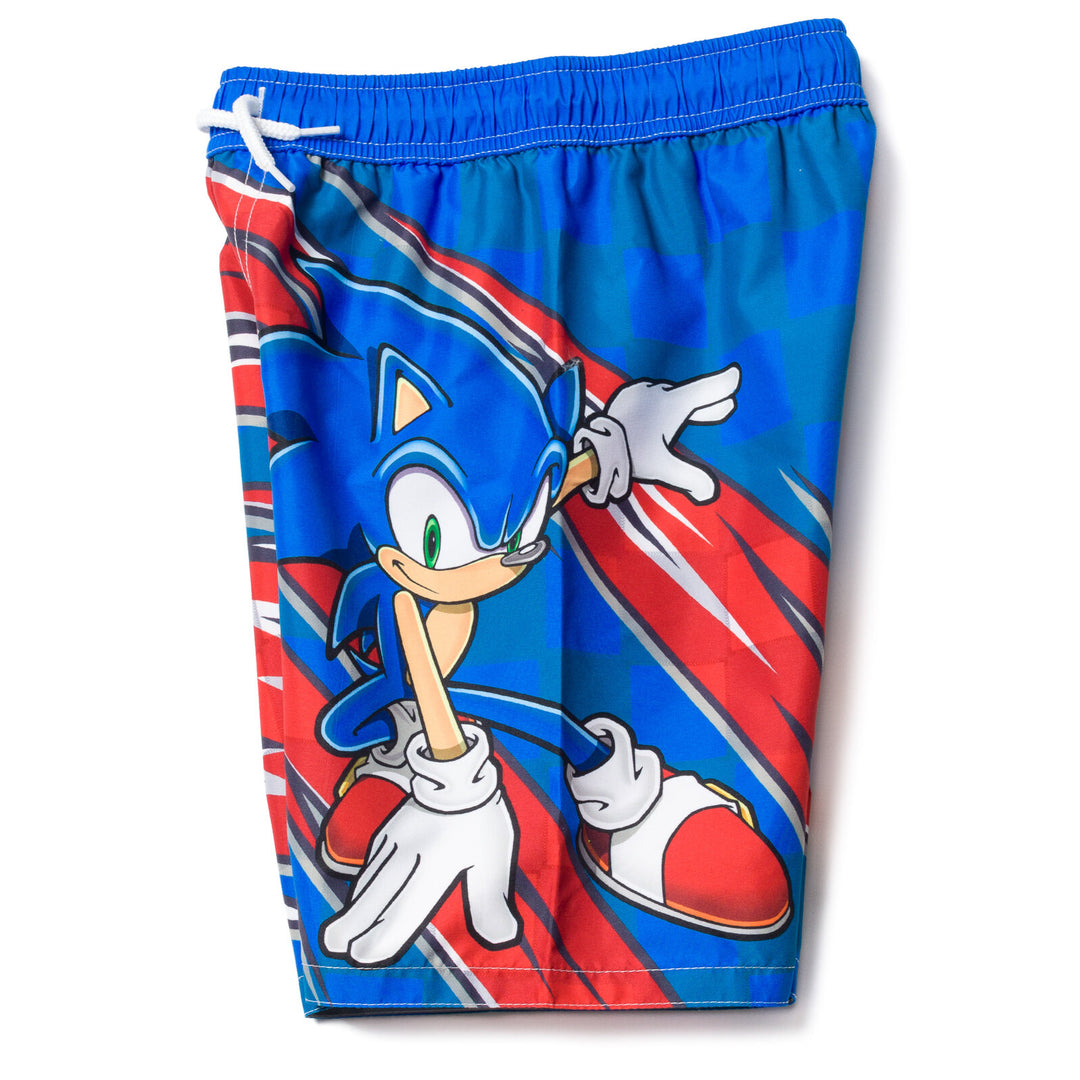 SEGA Sonic the Hedgehog UPF 50+ Swim Trunks Bathing Suit