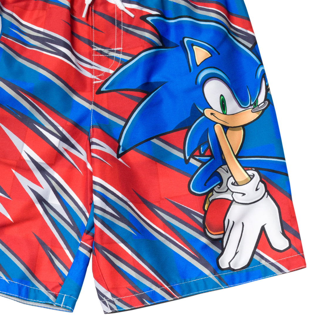 SEGA Sonic the Hedgehog UPF 50+ Swim Trunks Bathing Suit