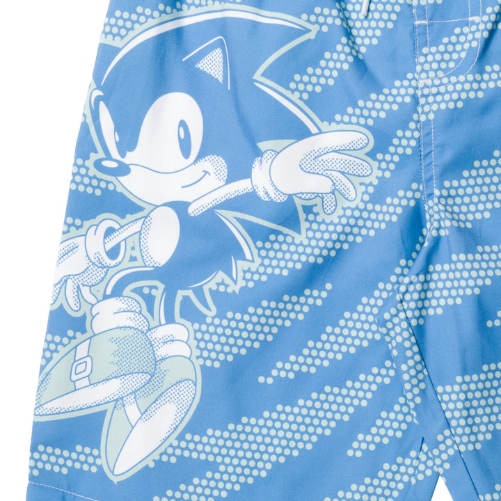 SEGA Sonic the Hedgehog UPF 50+ Swim Trunks Bathing Suit