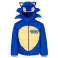 SEGA Sonic The Hedgehog Zip Up Winter Coat Puffer Jacket