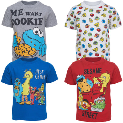 Sesame Street 4 Pack T-Shirts