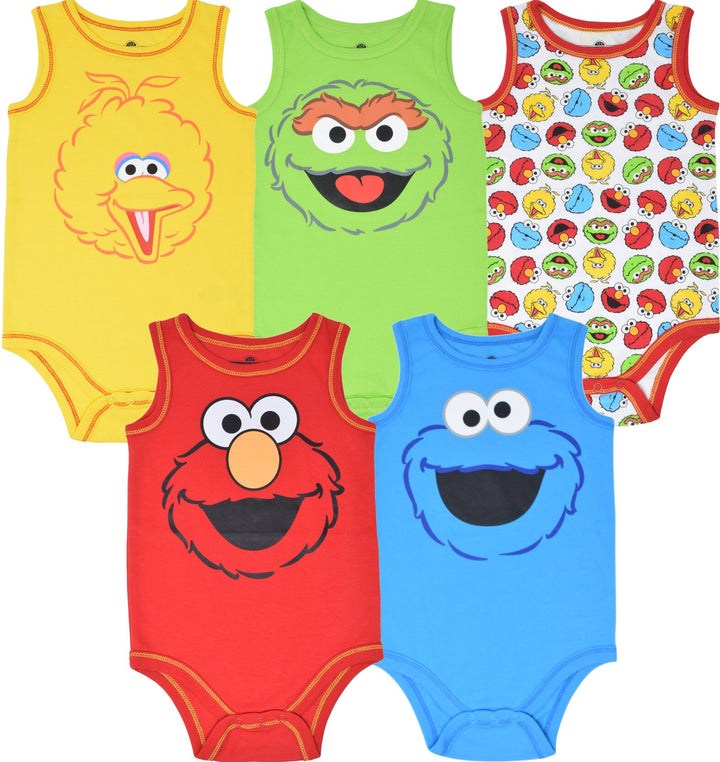 Sesame Street 5 Pack Bodysuits