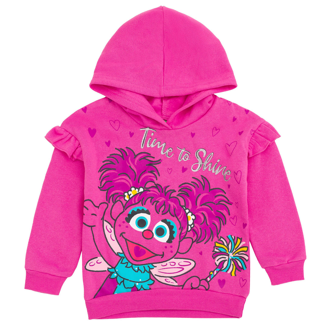 Sesame Street Abby Cadabby Fleece Pullover Hoodie and Jogger Pants Outfit Set