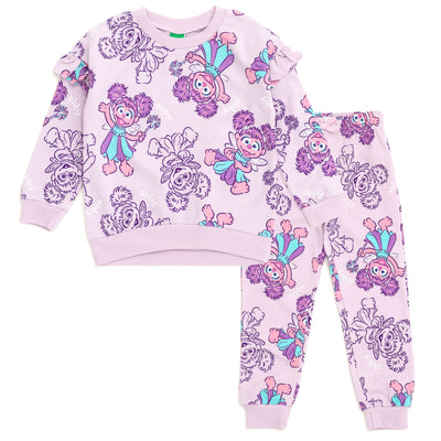 Sesame Street Abby Cadabby French Terry Sweatshirt and Jogger Pants Outfit Set