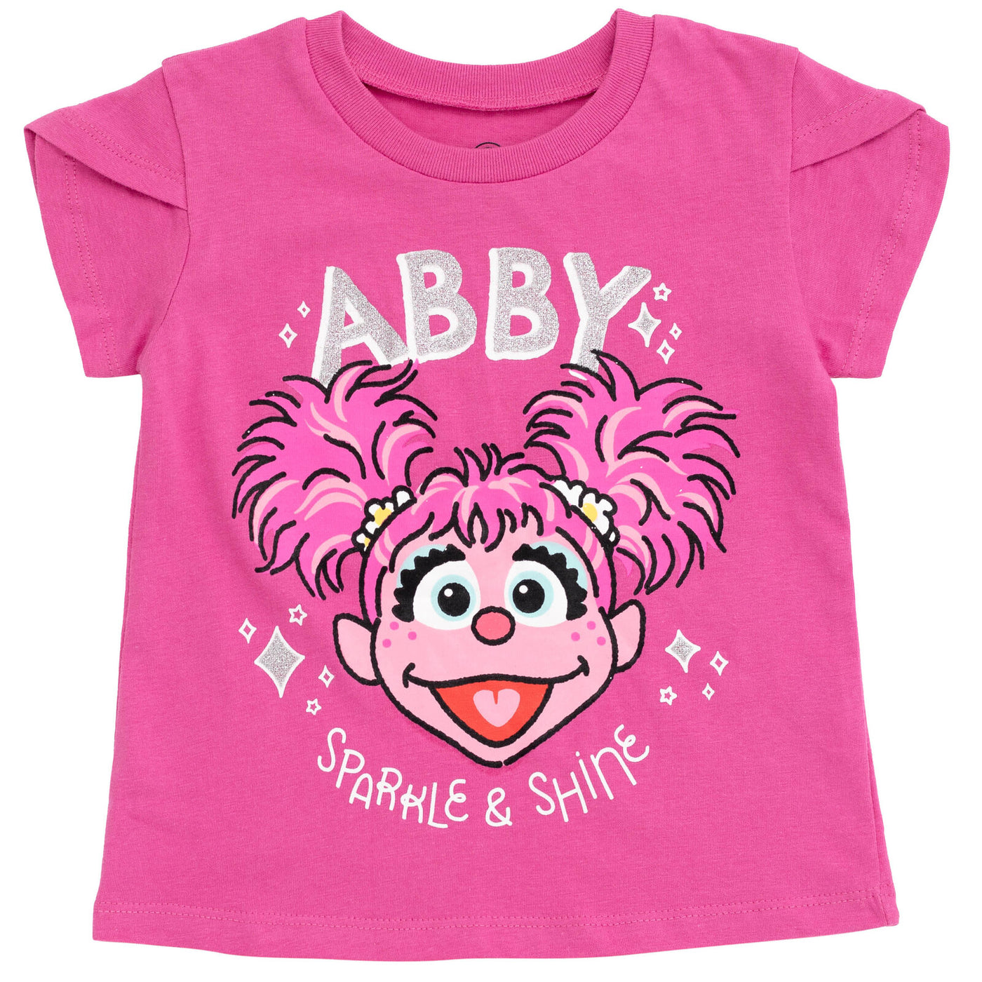 Sesame Street Abby Cadabby T-Shirt Tulle Mesh Skirt and Scrunchie 3 Piece Outfit Set