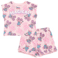 Sesame Street Abby Cadabby Waffle Knit T-Shirt and Shorts Outfit Set