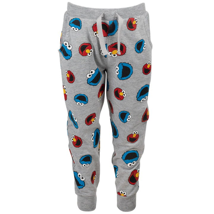 Sesame Street Cookie Monster Elmo French Terry Sweatshirt and Pants Set Infant to Little Kid