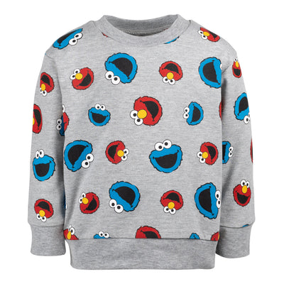 Sesame Street Cookie Monster Elmo French Terry Sweatshirt and Pants Set Infant to Little Kid