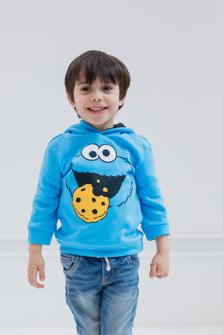 Sesame Street Cookie Monster Fleece Pullover Hoodie