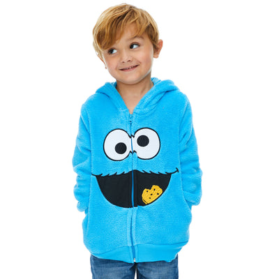 Sesame Street Cookie Monster Fleece Zip Up Hoodie