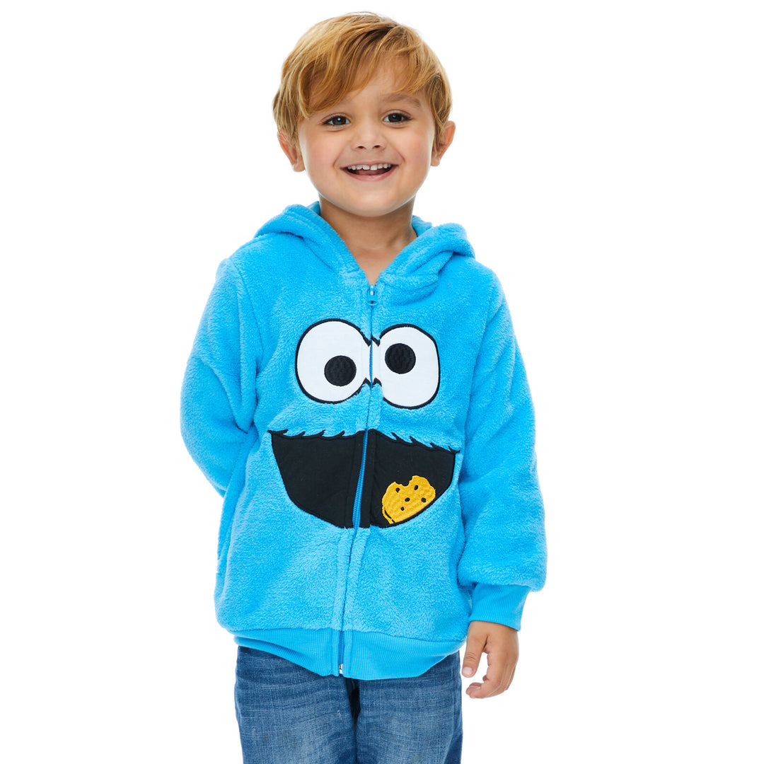 Sesame Street Cookie Monster Fleece Zip Up Hoodie