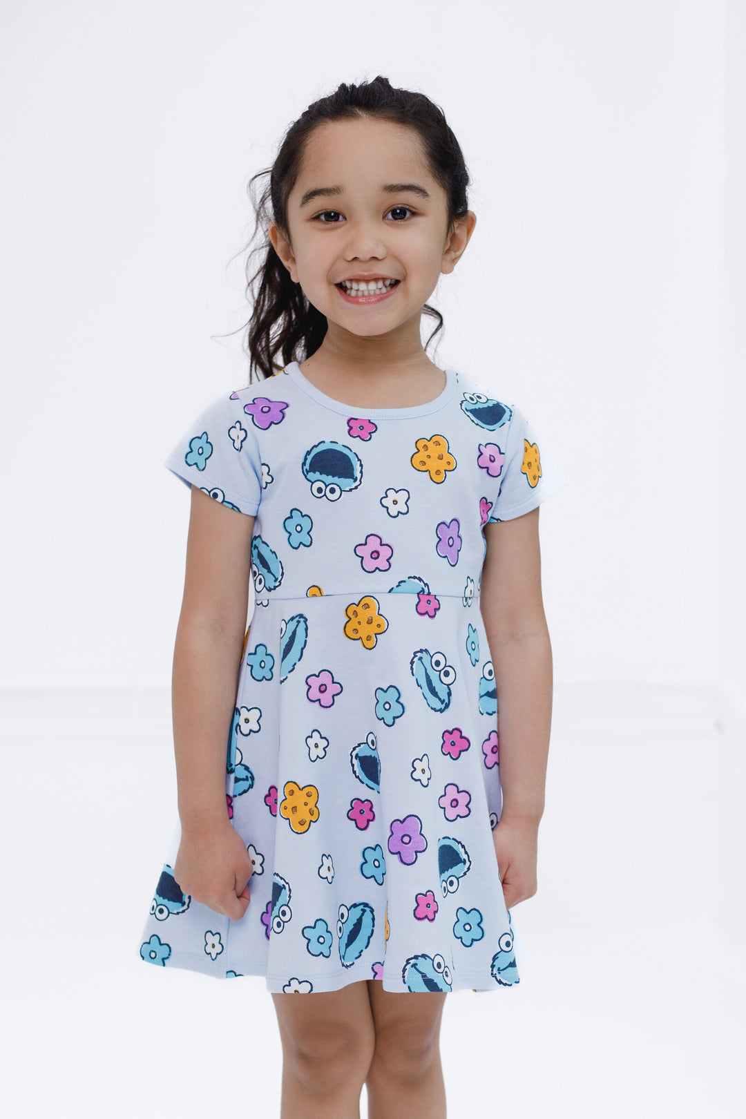 cookie monster blue dress Cookie Monster Twirl Dress