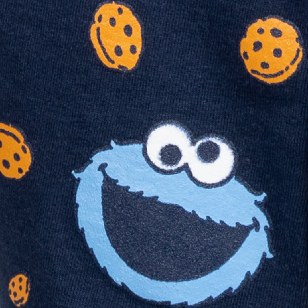 Sesame Street Cookie Monster T-Shirt and French Terry Shorts Outfit Set