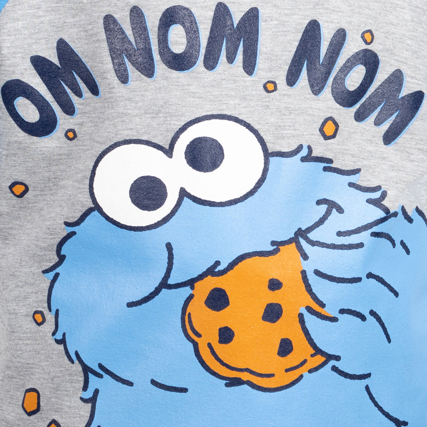 Sesame Street Cookie Monster T-Shirt and French Terry Shorts Outfit Set