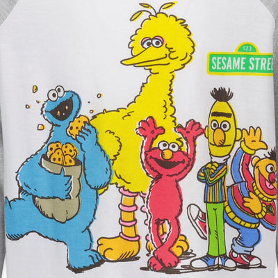 Barrio Sésamo Elmo paquete de 2 camisetas gráficas de manga larga