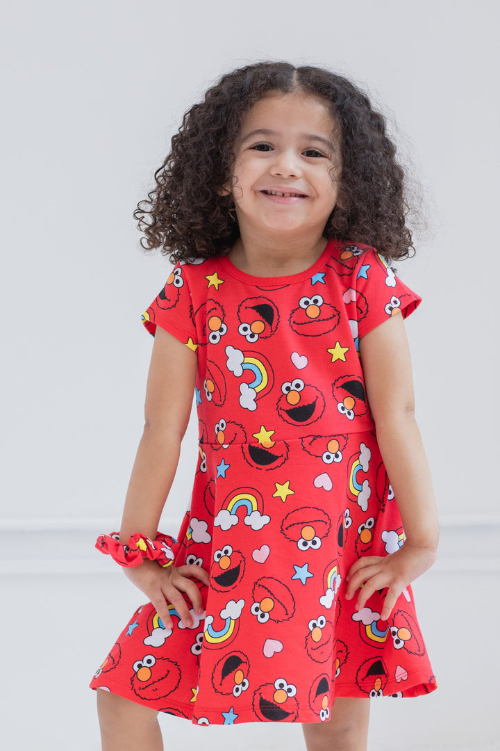 Sesame Street Elmo Dress and Scrunchie