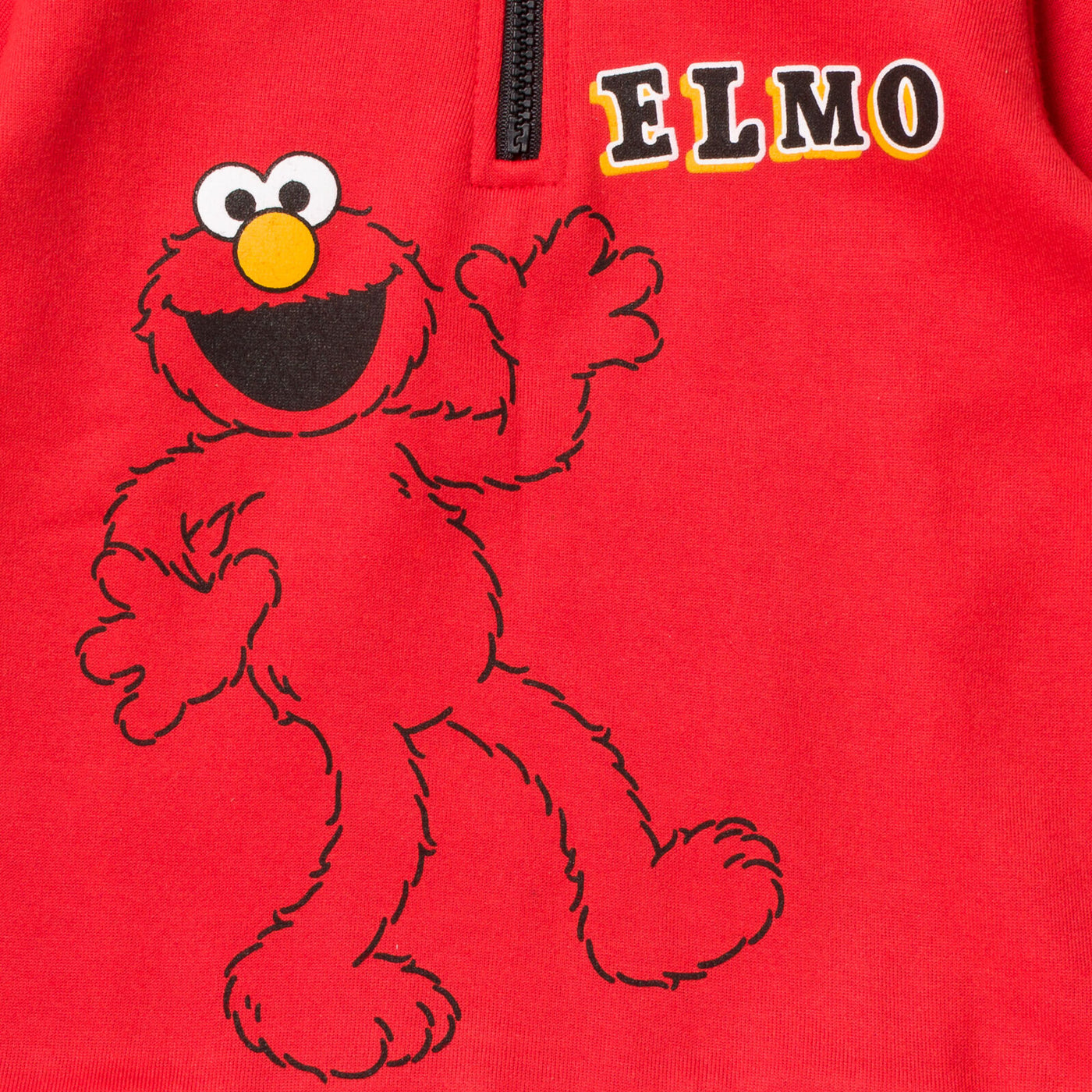 Conjunto de sudadera y pantalones de forro polar con media cremallera de Elmo de Barrio Sésamo para bebés y niños pequeños