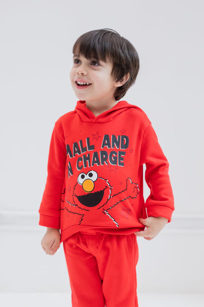 Sesame Street Elmo Fleece Pullover Hoodie and Pants Outfit Set