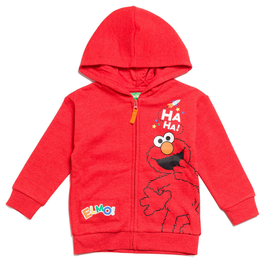 Sesame Street Elmo Fleece Zip Up Hoodie