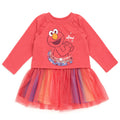 Vestido de felpa francesa Elmo de Barrio Sésamo