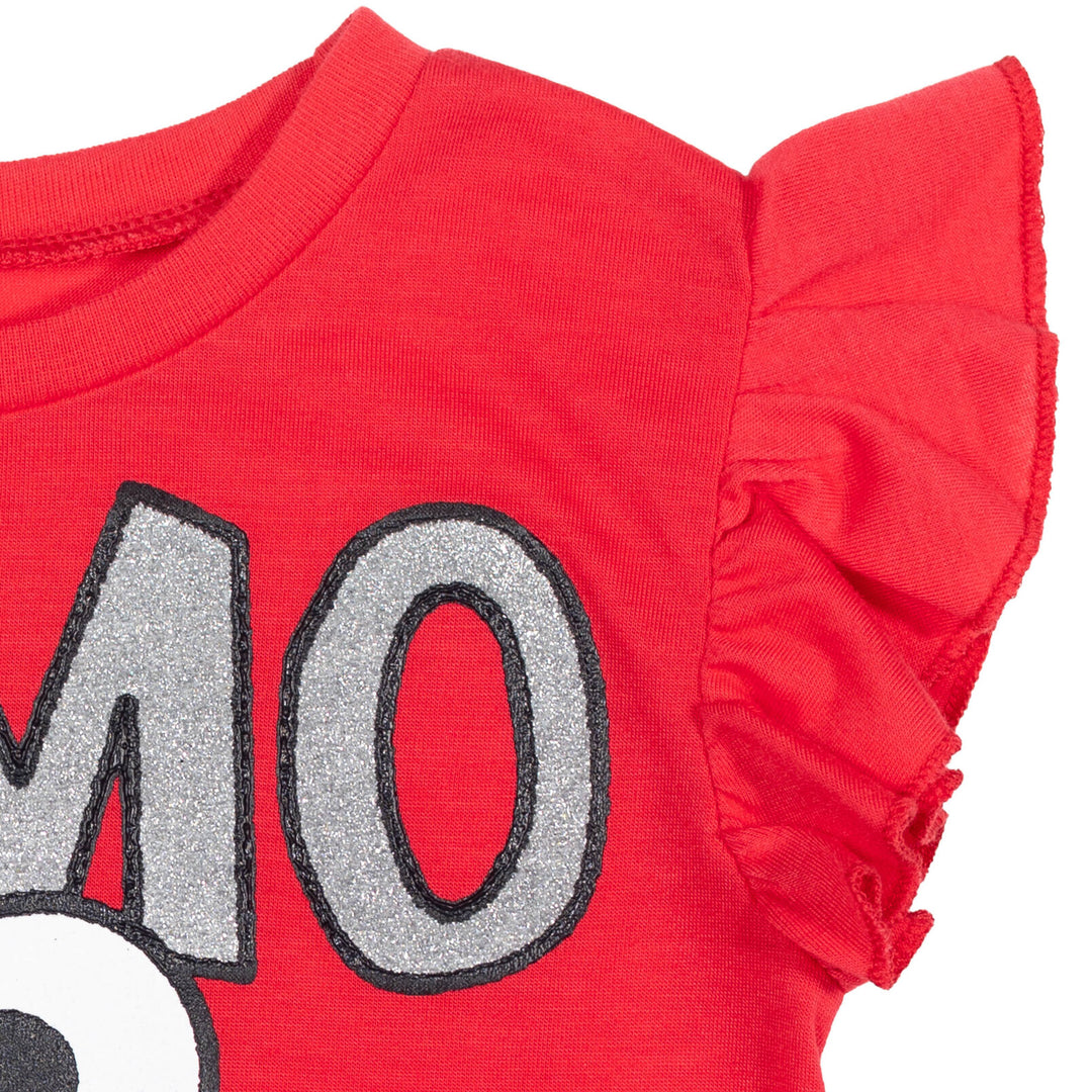 Sesame Street Elmo Peplum T-Shirt and French Terry Shorts Outfit Set