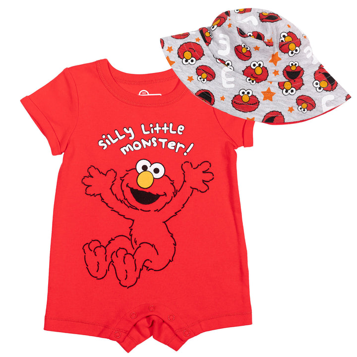 Pelele y gorro de Elmo de Barrio Sésamo