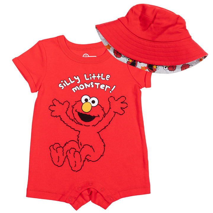 Pelele y gorro de Elmo de Barrio Sésamo