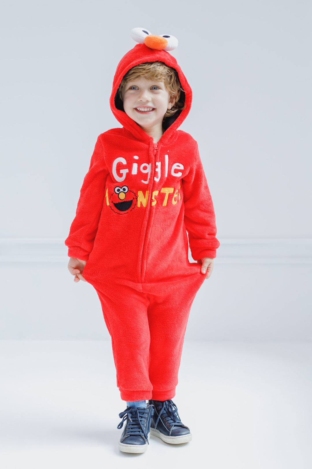 Sesame Street Elmo Zip Up Cosplay Costume Coverall