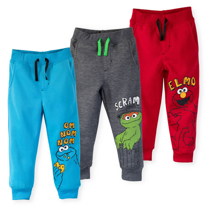 Sesame Street Fleece 3 Pack Pants