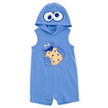 Sesame Street Hooded Cosplay Sleeveless Romper Newborn to Little Kid