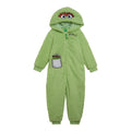 Sesame Street Oscar the Grouch Cozy Sherpa Zip Up Cosplay Costume Coverall