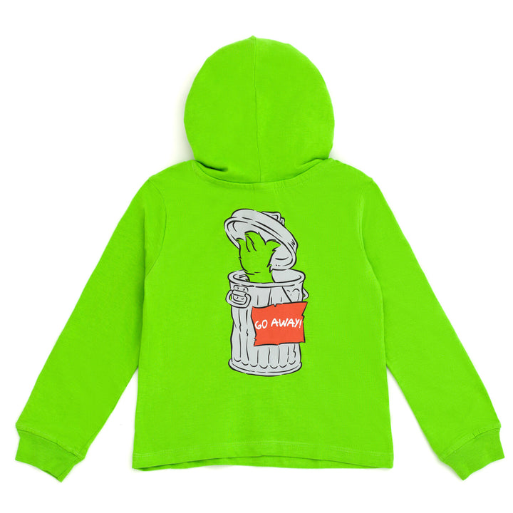 Sesame Street Oscar the Grouch Matching Family Cosplay Pullover Hoodie