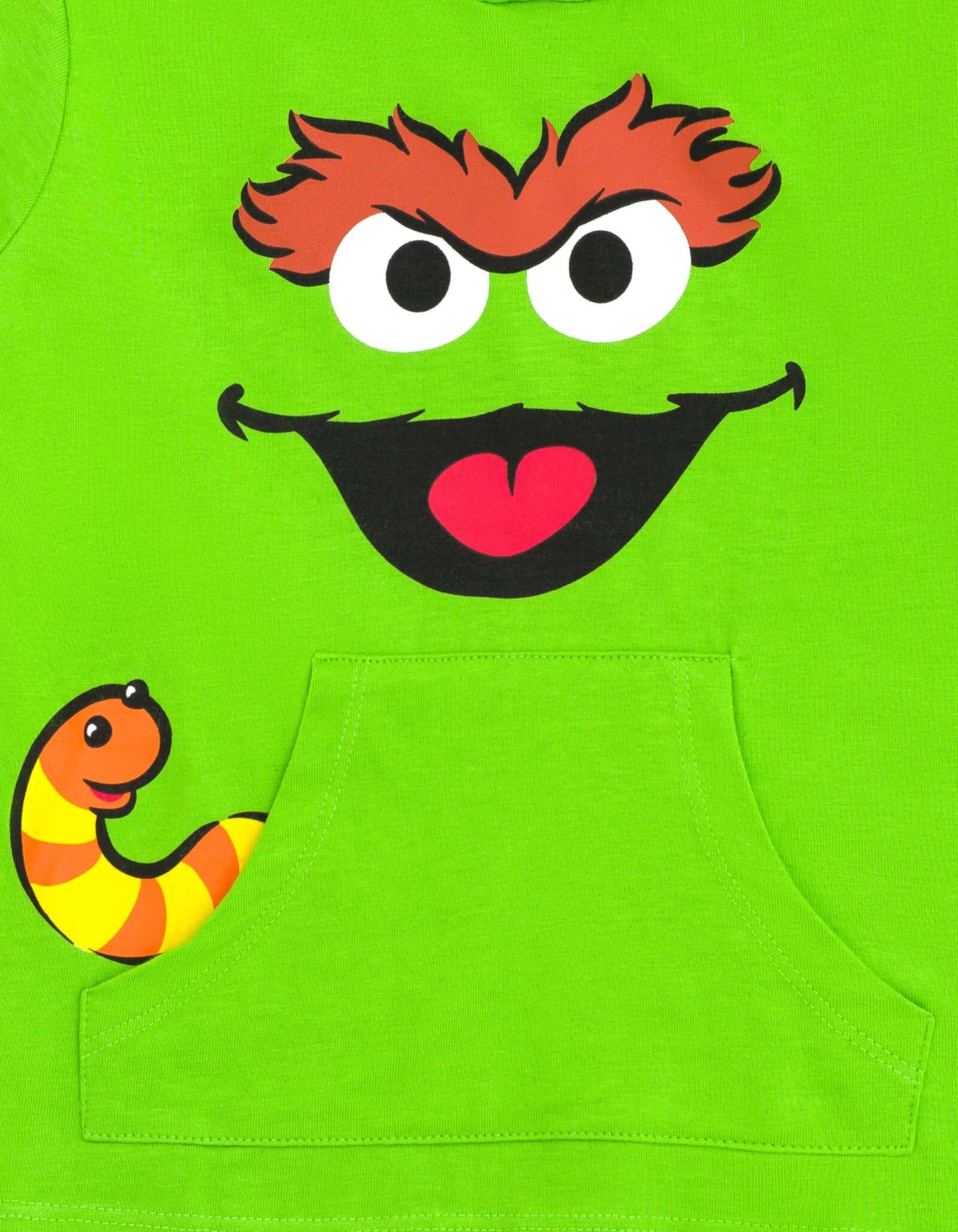 Sesame Street Oscar the Grouch Matching Family Cosplay Pullover Hoodie