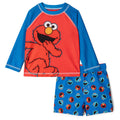 Sesame Street Raglan Rash Guard and Swim Trunks UPF 50+ Outfit Set