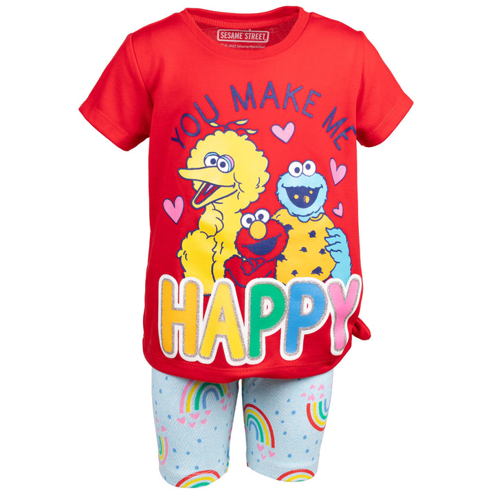 Sesame Street Graphic T-Shirt & Shorts