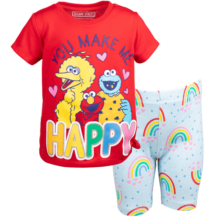 Sesame Street Graphic T-Shirt & Shorts