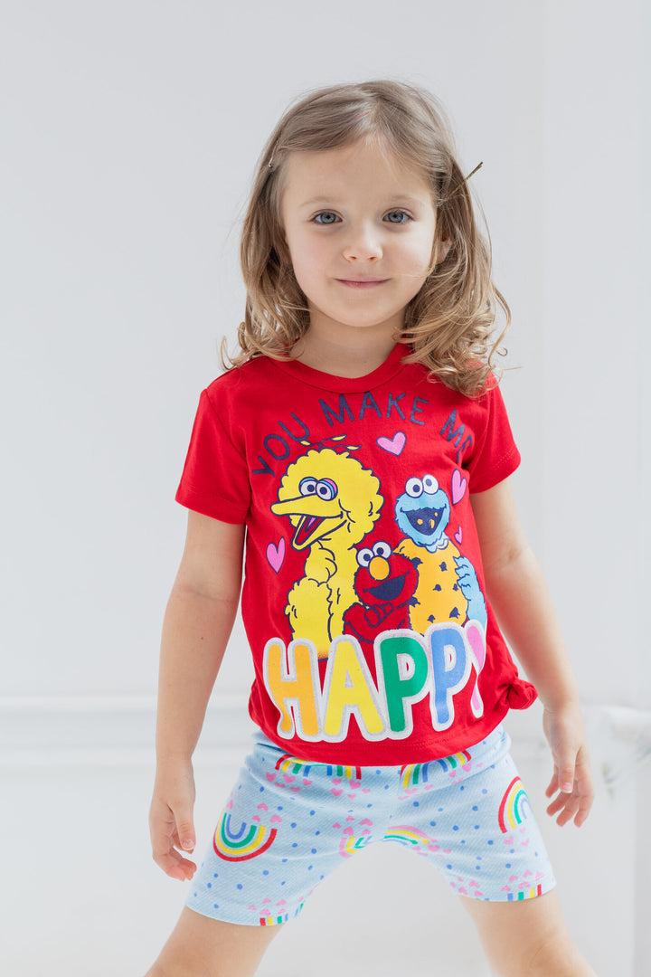 Sesame Street Graphic T-Shirt & Shorts