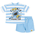 Sesame Street T-Shirt and French Terry Shorts Outfit Set
