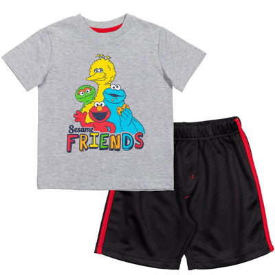 Sesame Street T-Shirt and Mesh Shorts Outfit Set