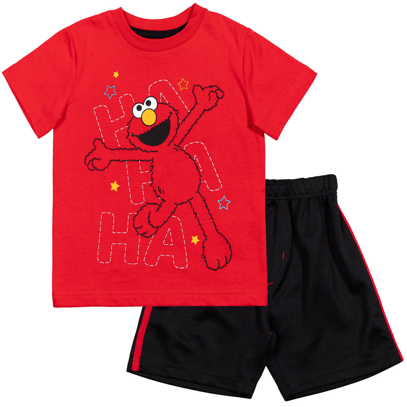 Sesame Street T-Shirt and Mesh Shorts Outfit Set