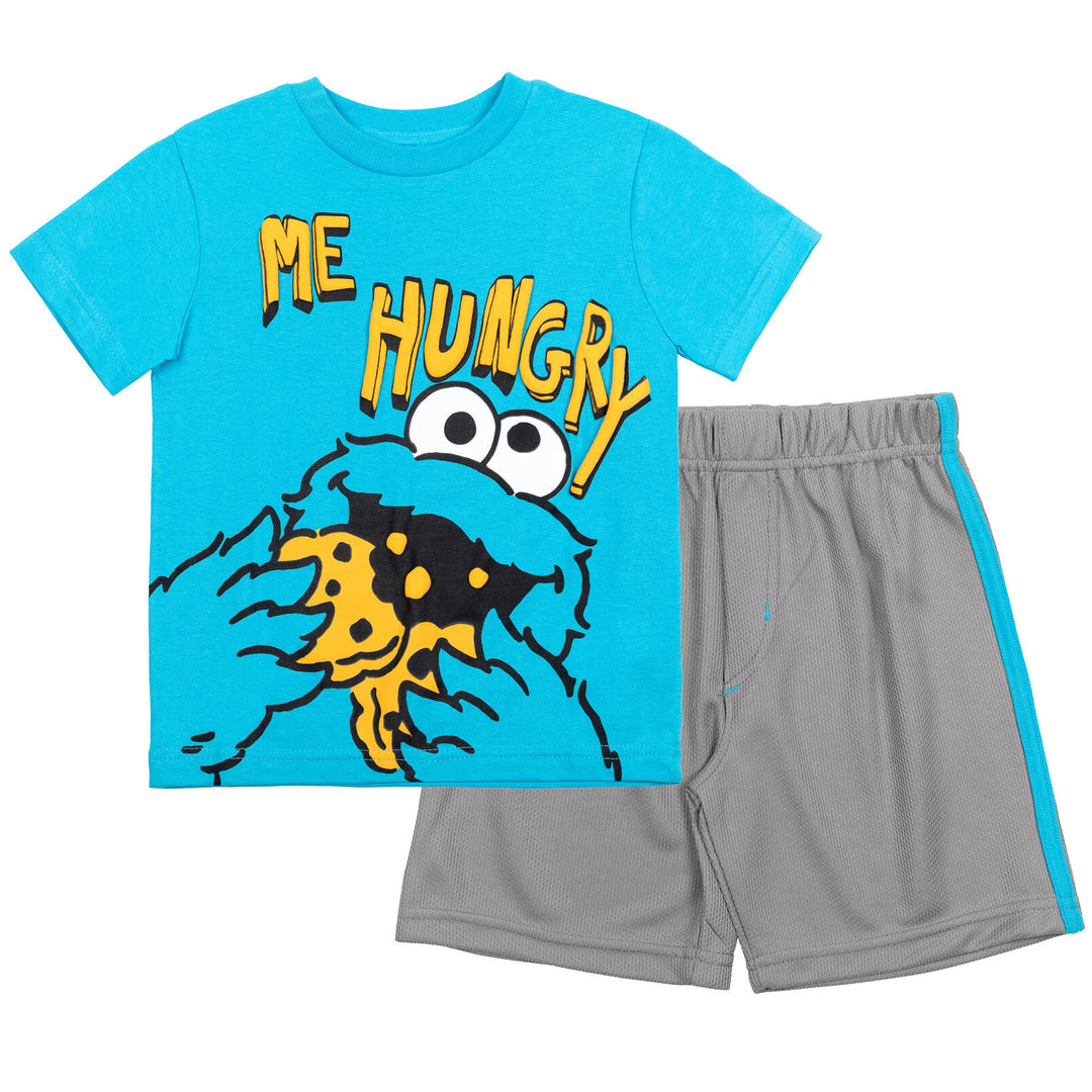 Sesame Street T-Shirt and Mesh Shorts Outfit Set