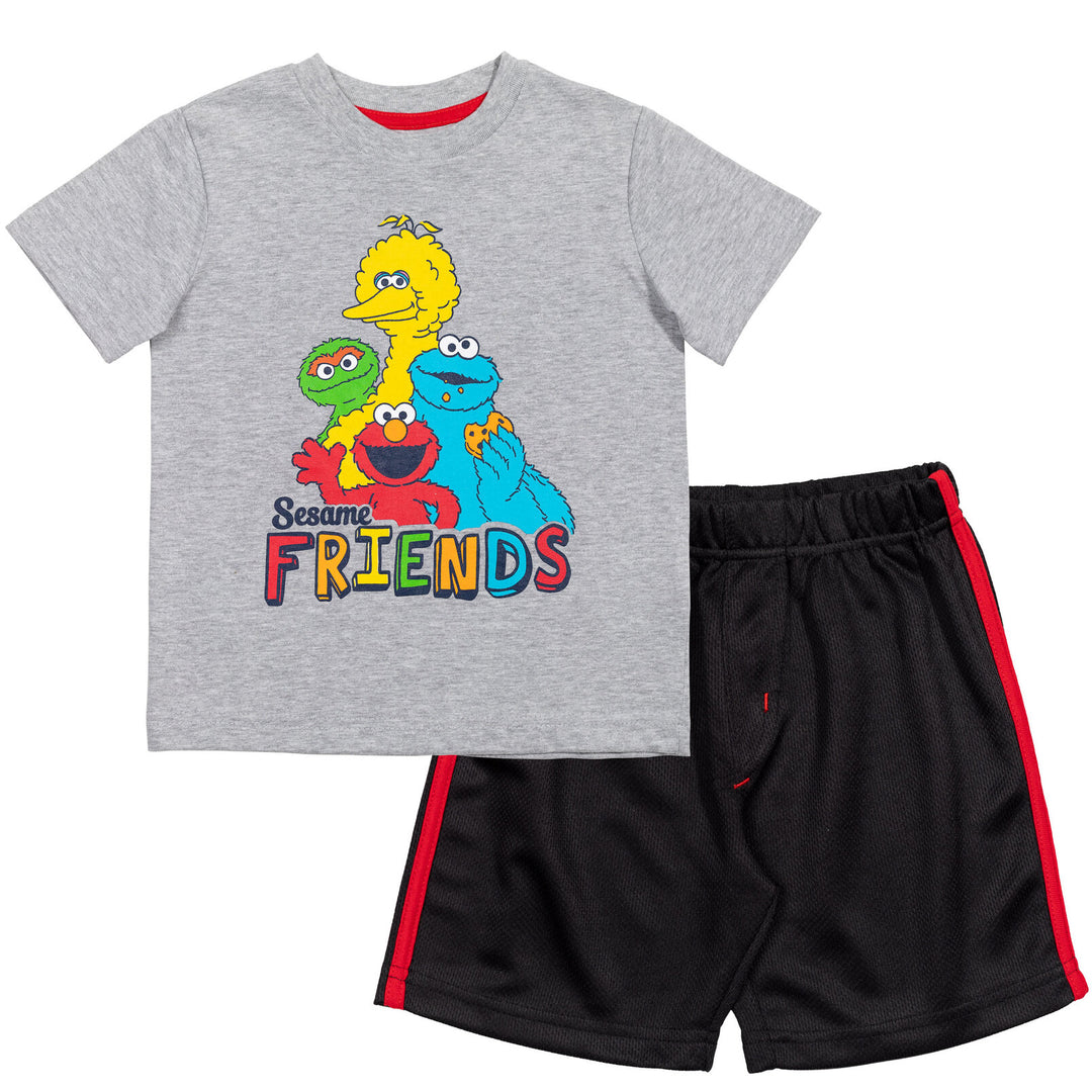 Conjunto de camiseta y shorts de malla de Barrio Sésamo