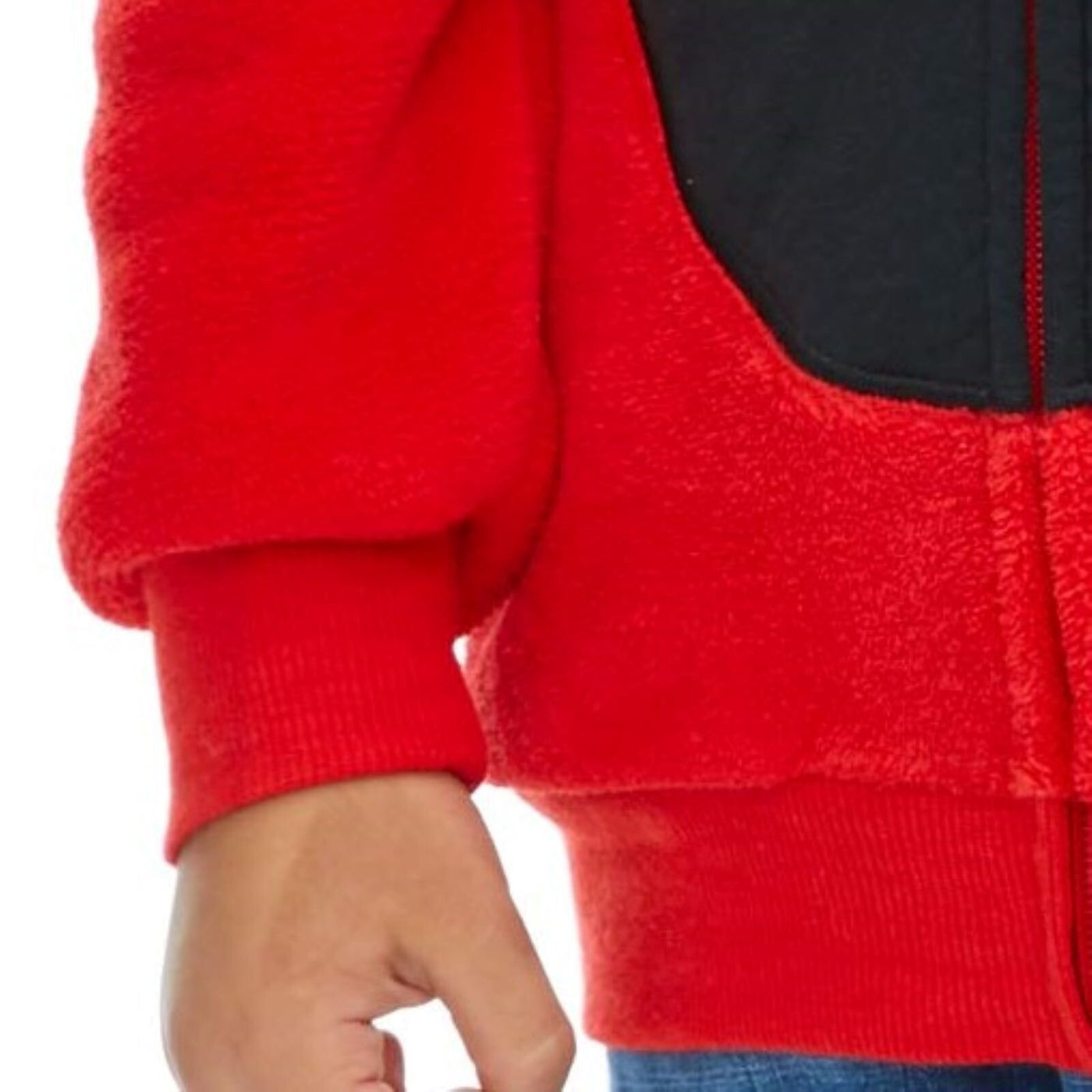 Woobie - Sudadera con capucha y cremallera para disfraz de Elmo de Barrio Sésamo
