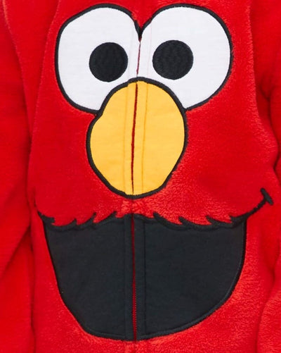 Woobie - Sudadera con capucha y cremallera para disfraz de Elmo de Barrio Sésamo