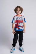 Spider-Man Mesh T-Shirt and French Terry Jogger Pants Outfit Set
