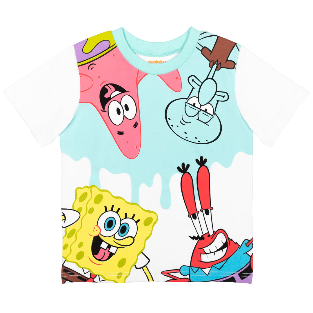 Paquete de 2 camisetas de Bob Esponja Pantalones Cuadrados